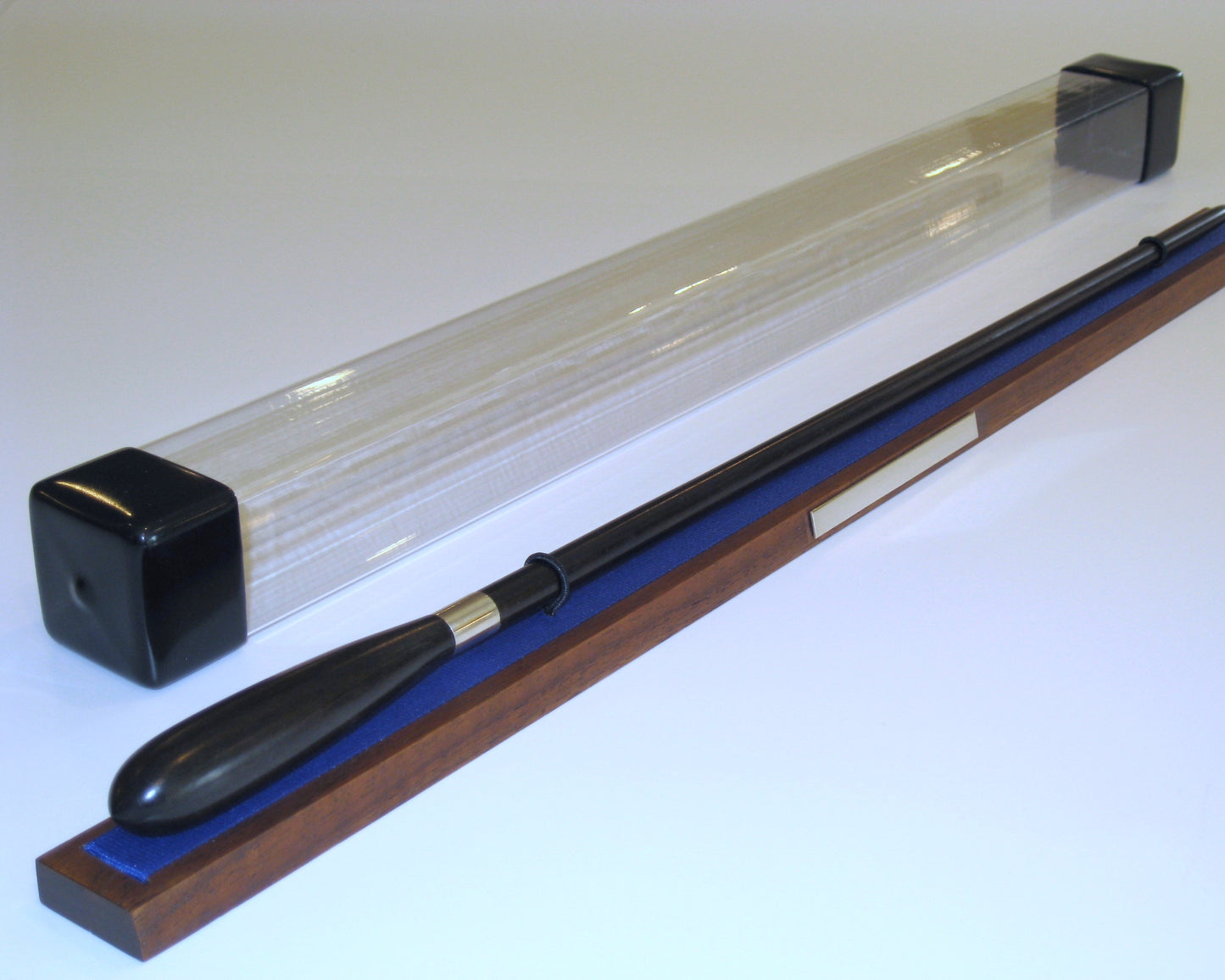 Ebony & Sterling Silver Presentation Baton with Case
