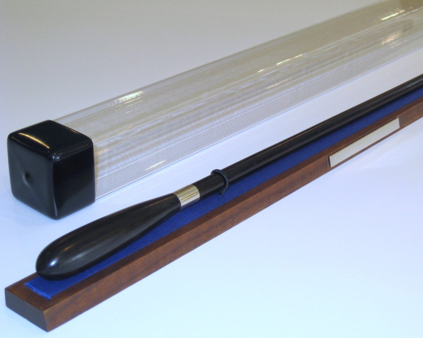 Ebony & Sterling Silver Presentation Baton with Case