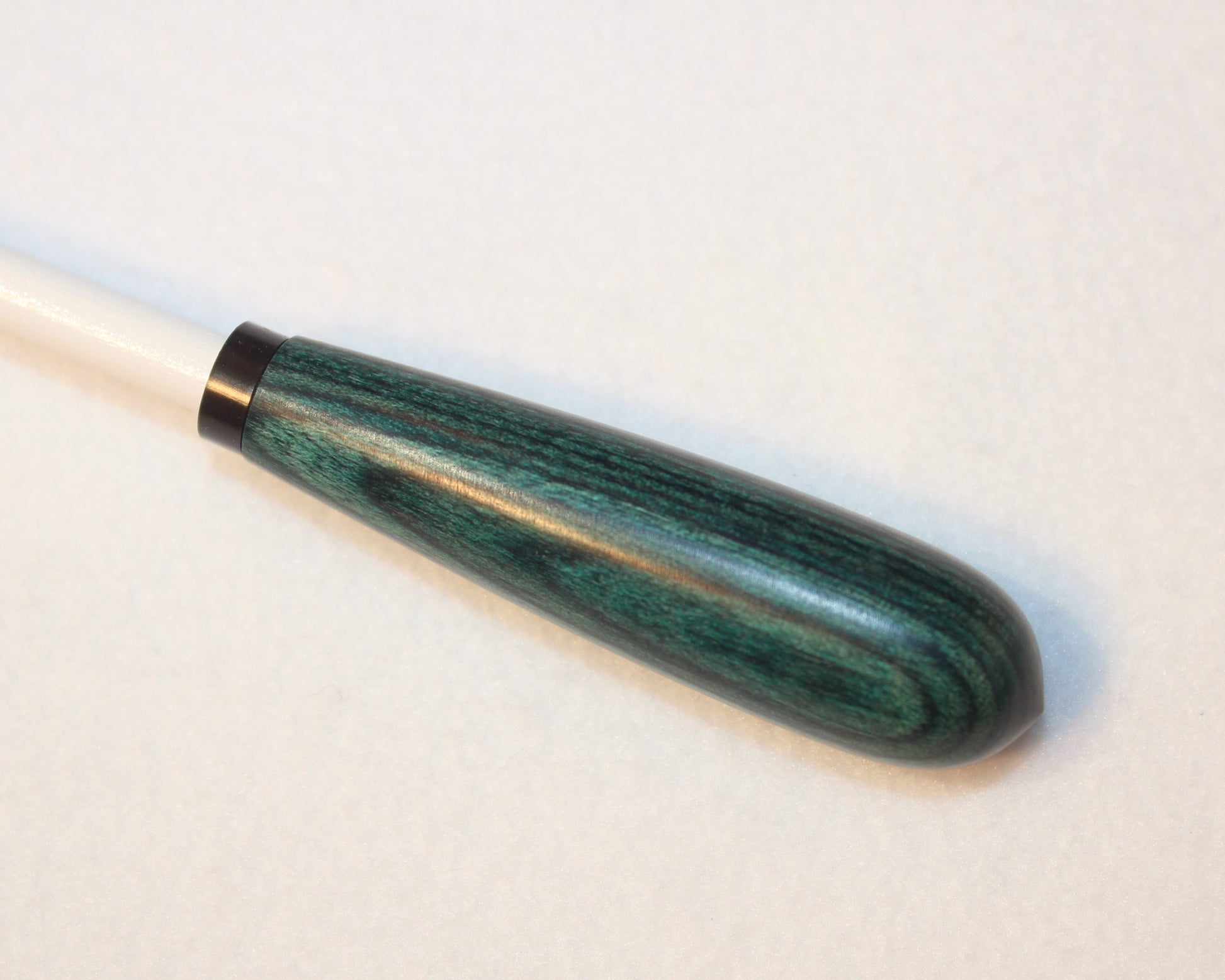 Turquoise Gemwood Tapered Wood Handle Conducting Baton