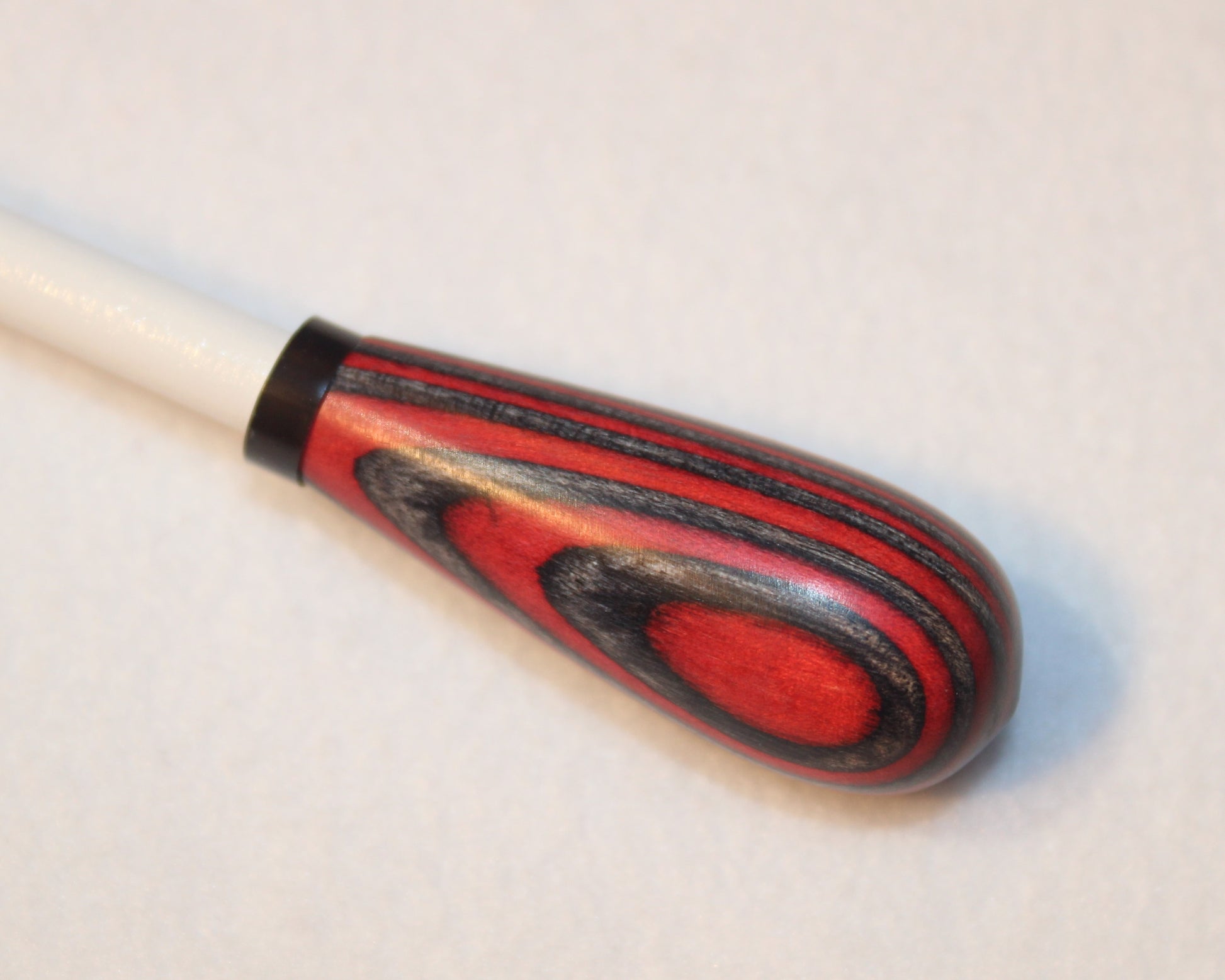 Charcoal Ruby Pear Wood Handle Conducting Baton