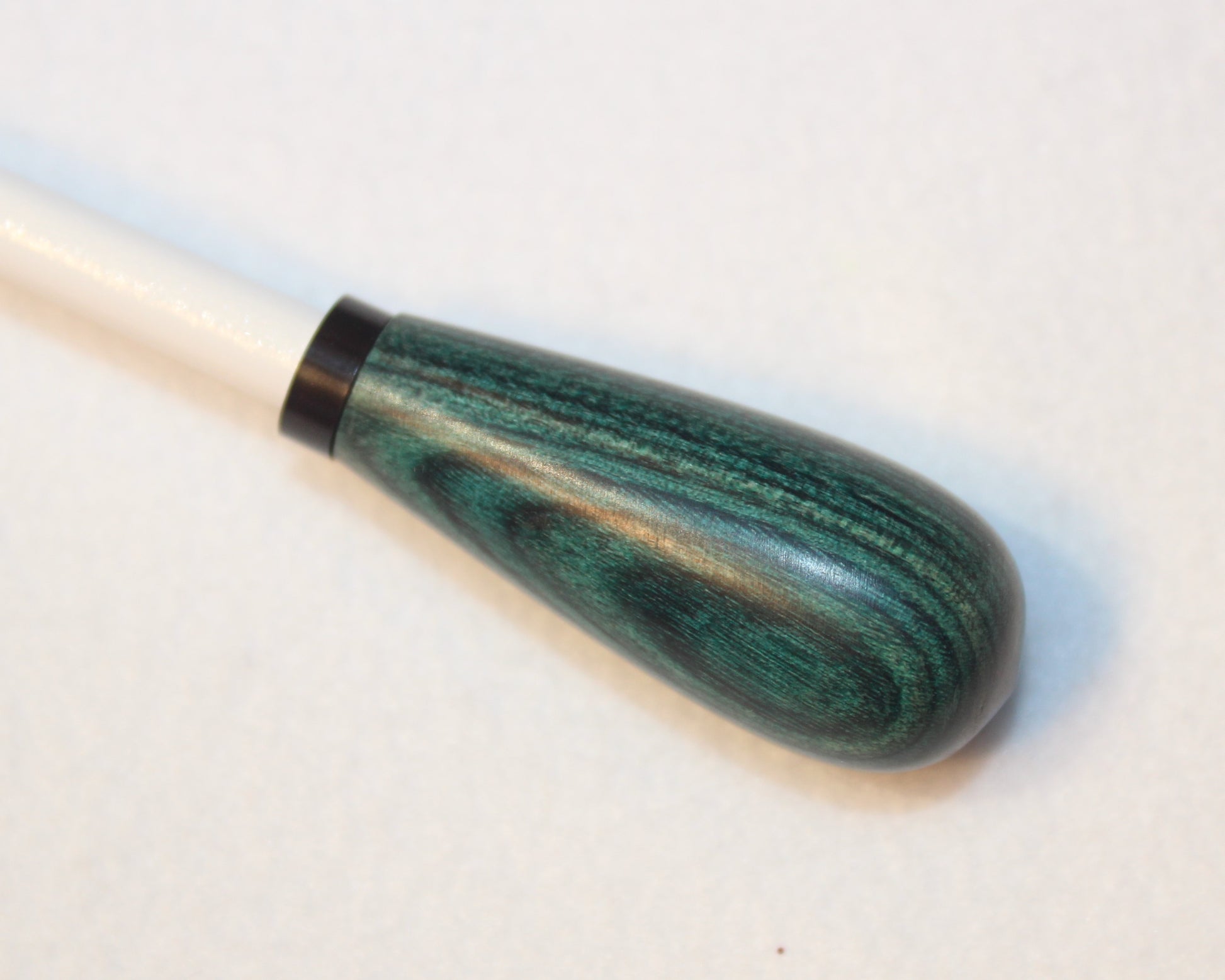 Turquoise Gemwood Pear Wood Handle Conducting Baton