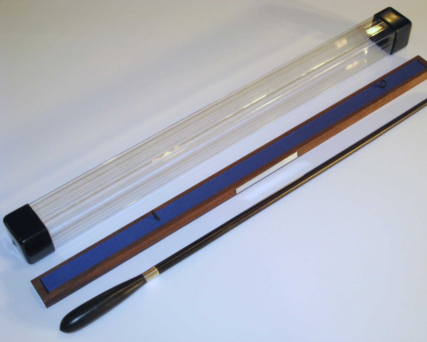 Ebony & Sterling Silver Presentation Baton with Case